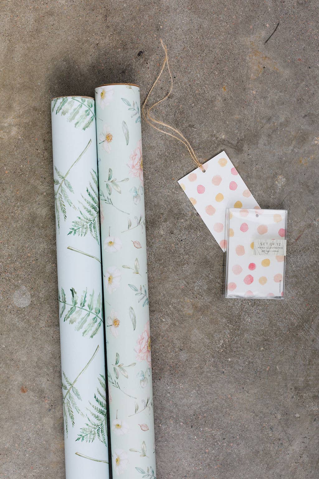 Vintage Ferns Gift Wrap Roll
