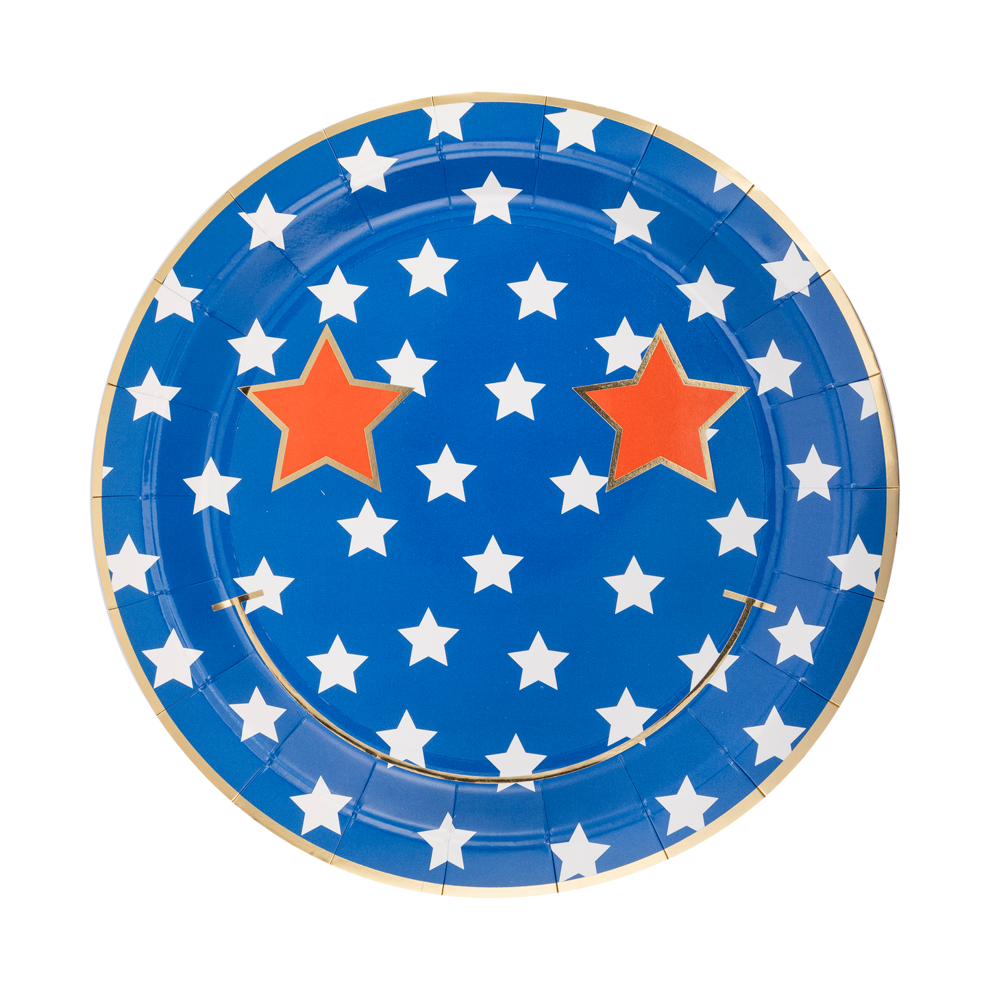 USA1040 - Star & Stripe Smiley Paper Plate Set