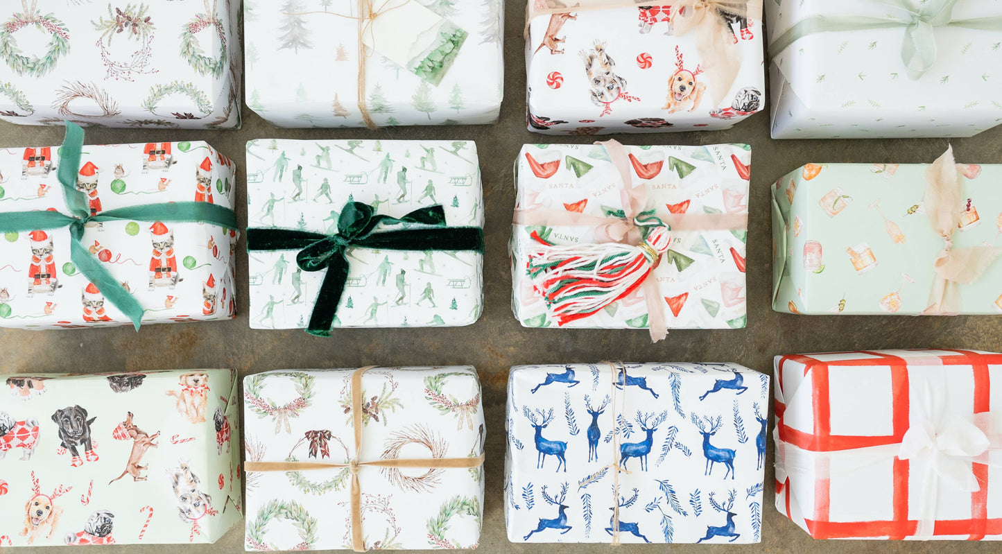 Winter Vacation Gift Wrap Roll