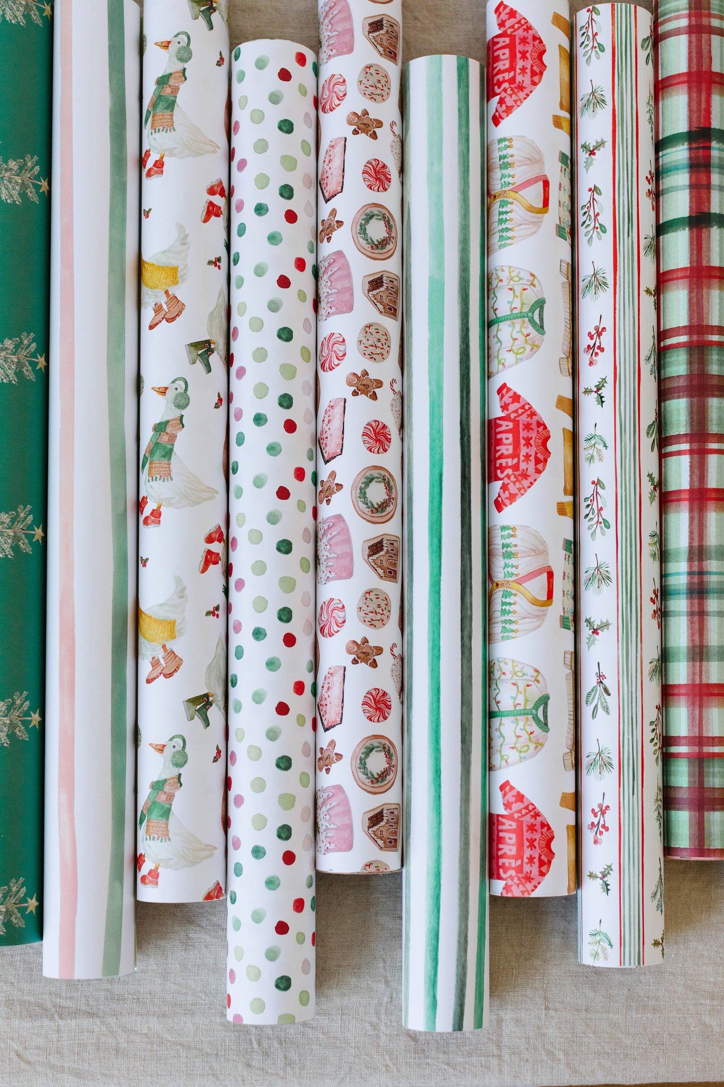 Holiday Geese Gift Wrap Roll