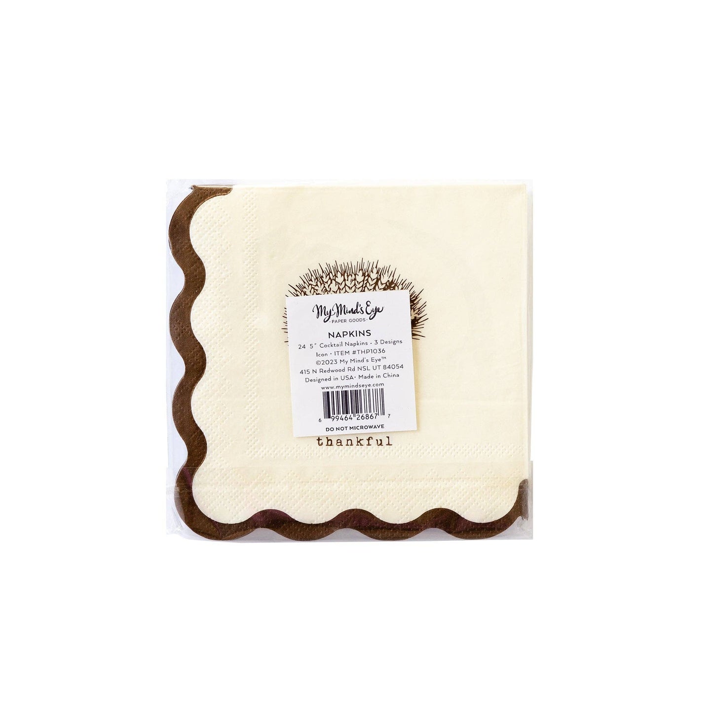 THP1036 - Harvest Icon Paper Cocktail Napkin Set