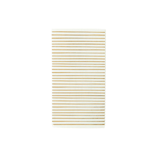 Gold Stripe Dinner Napkin