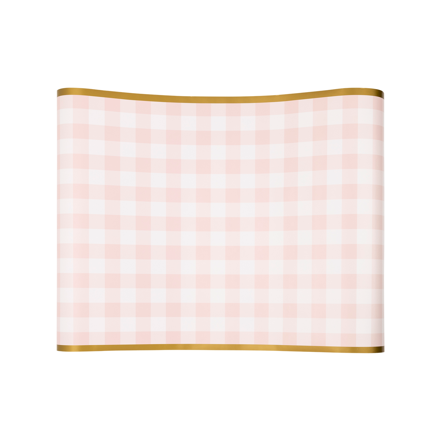 PLTBR178 - Pink Gingham Paper Table Runner