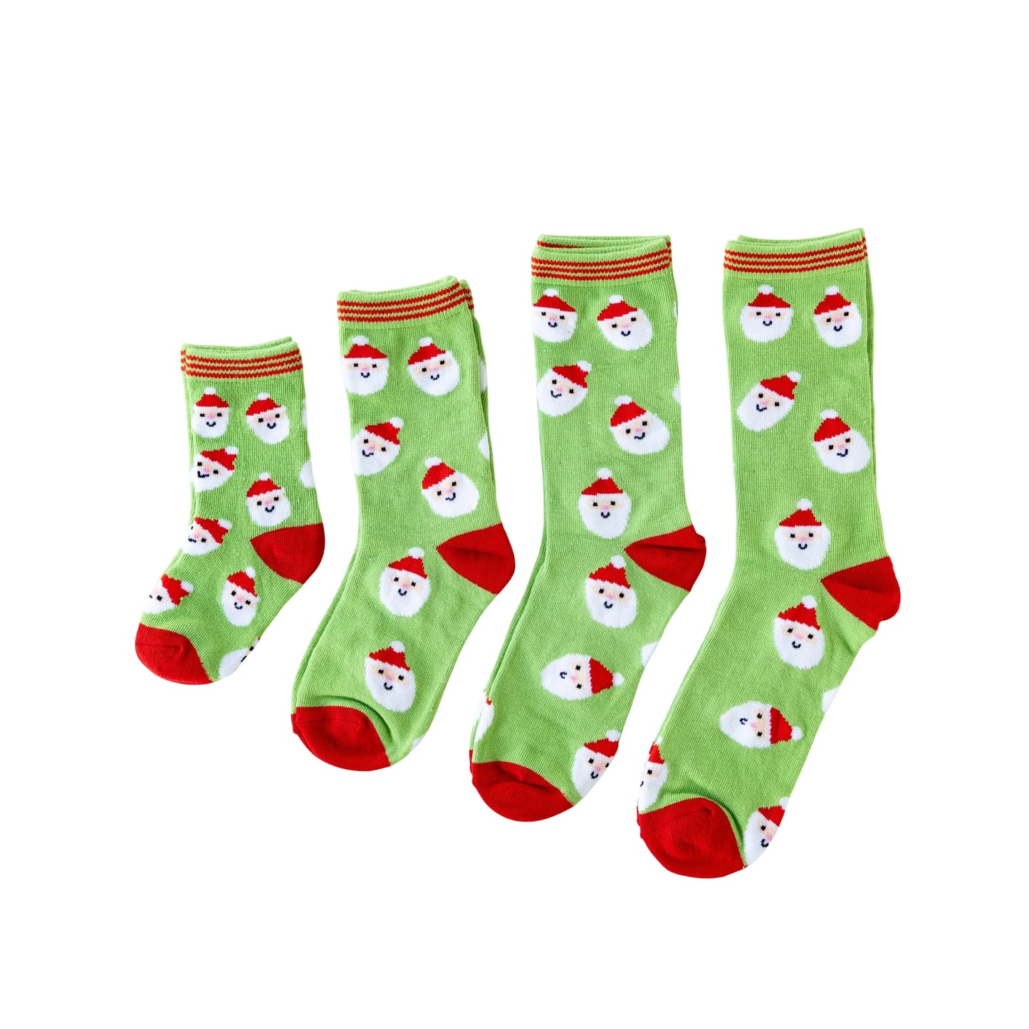 Whimsy Santa Scatter Santa Socks: Child Medium