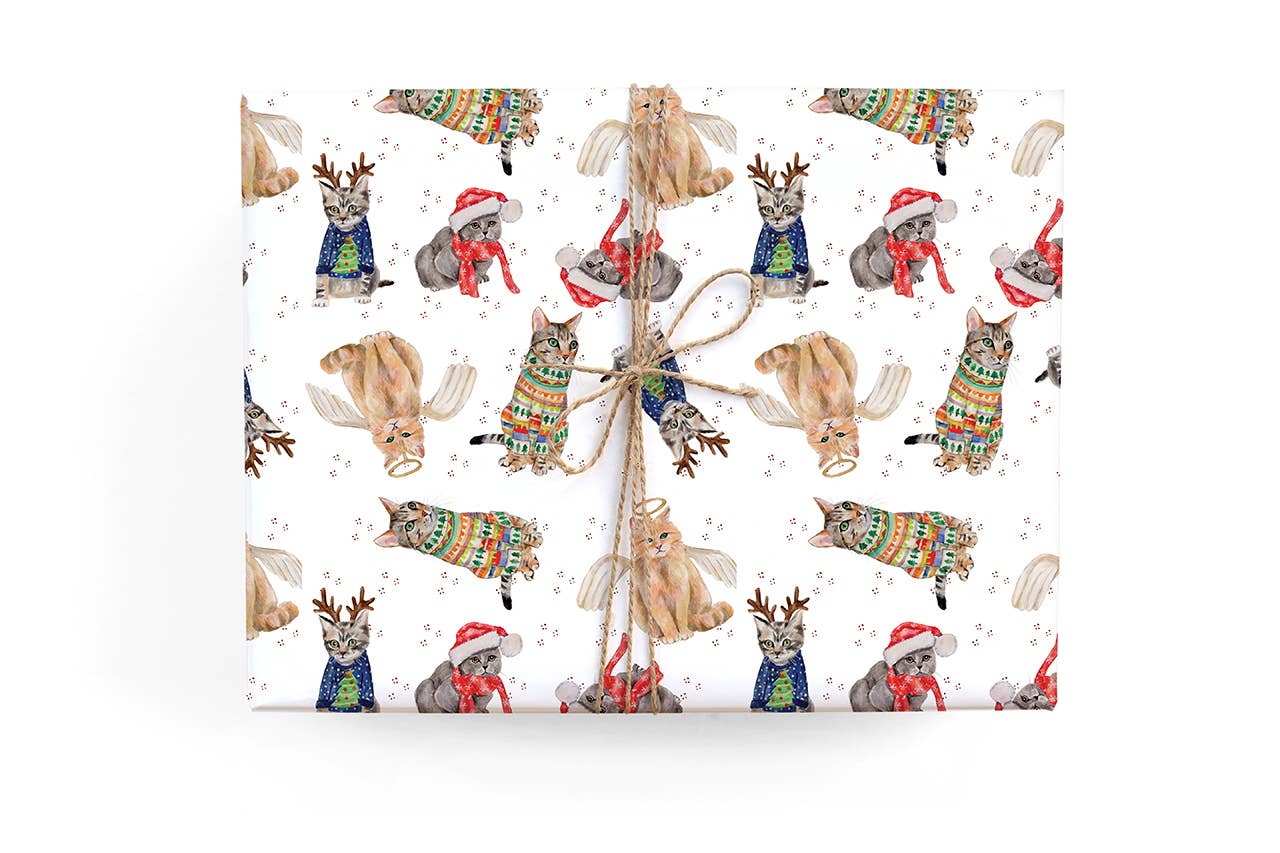Cats Holiday Gift Wrap Roll