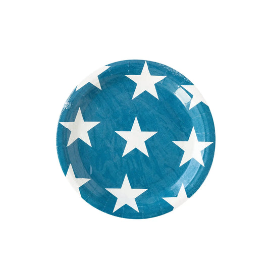 Hamptons Navy Star Paper Plate