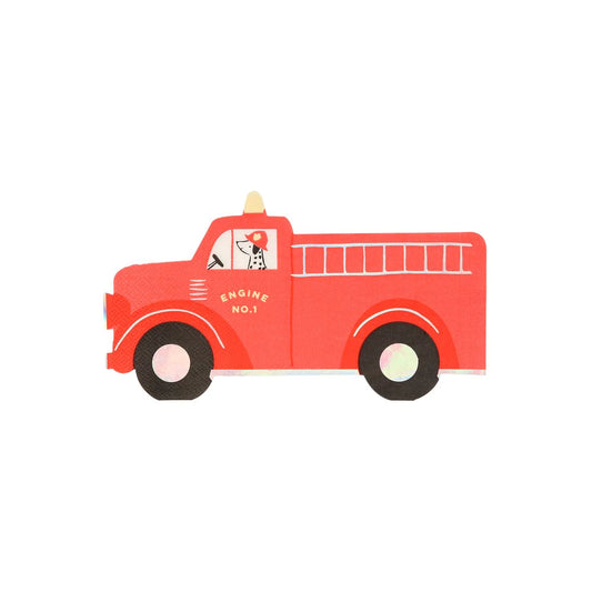 Fire Truck Napkins (x 16)