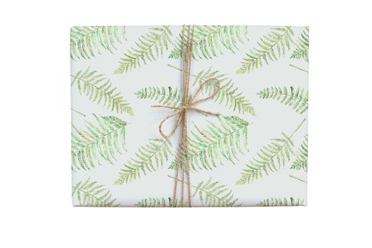 Vintage Ferns Gift Wrap Roll