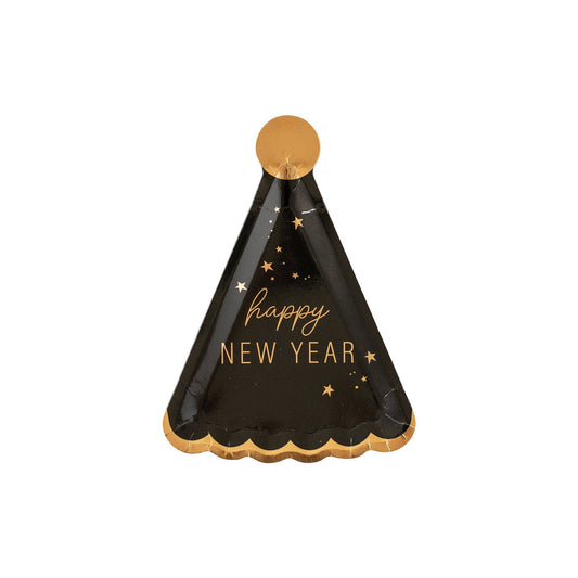 Happy New Year Hat Shaped Plate