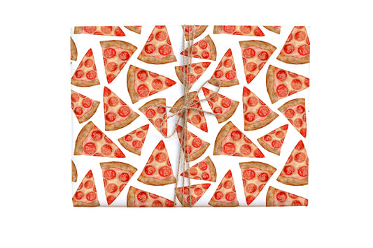 Pizza Party Gift Wrap Roll
