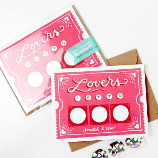 Lover's Lotto Scratch-off Card