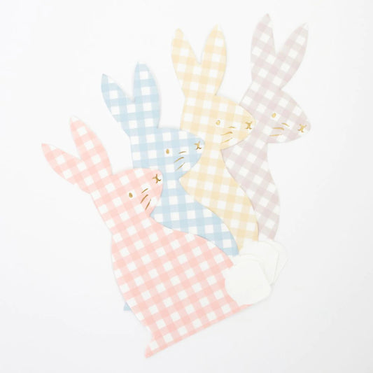 Gingham Bunny Napkins (set of 16)