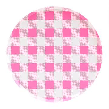 9 inch Plate-Neon Rose Pattern