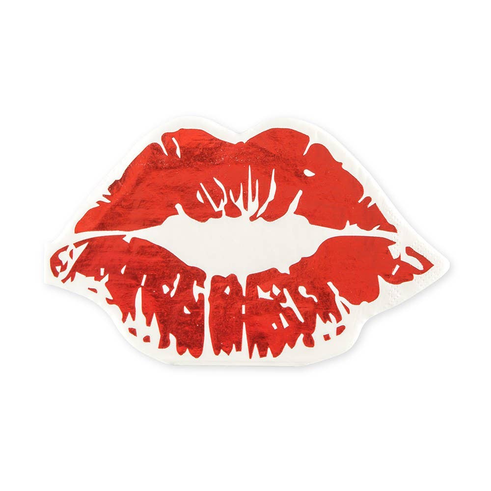 Cute Special Occasion Paper Party Napkins - Red Lips