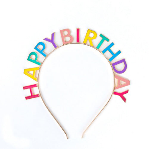 Happy Birthday Multi Colored Headband