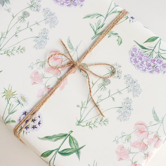 Floral Botanic Gift Wrap Roll