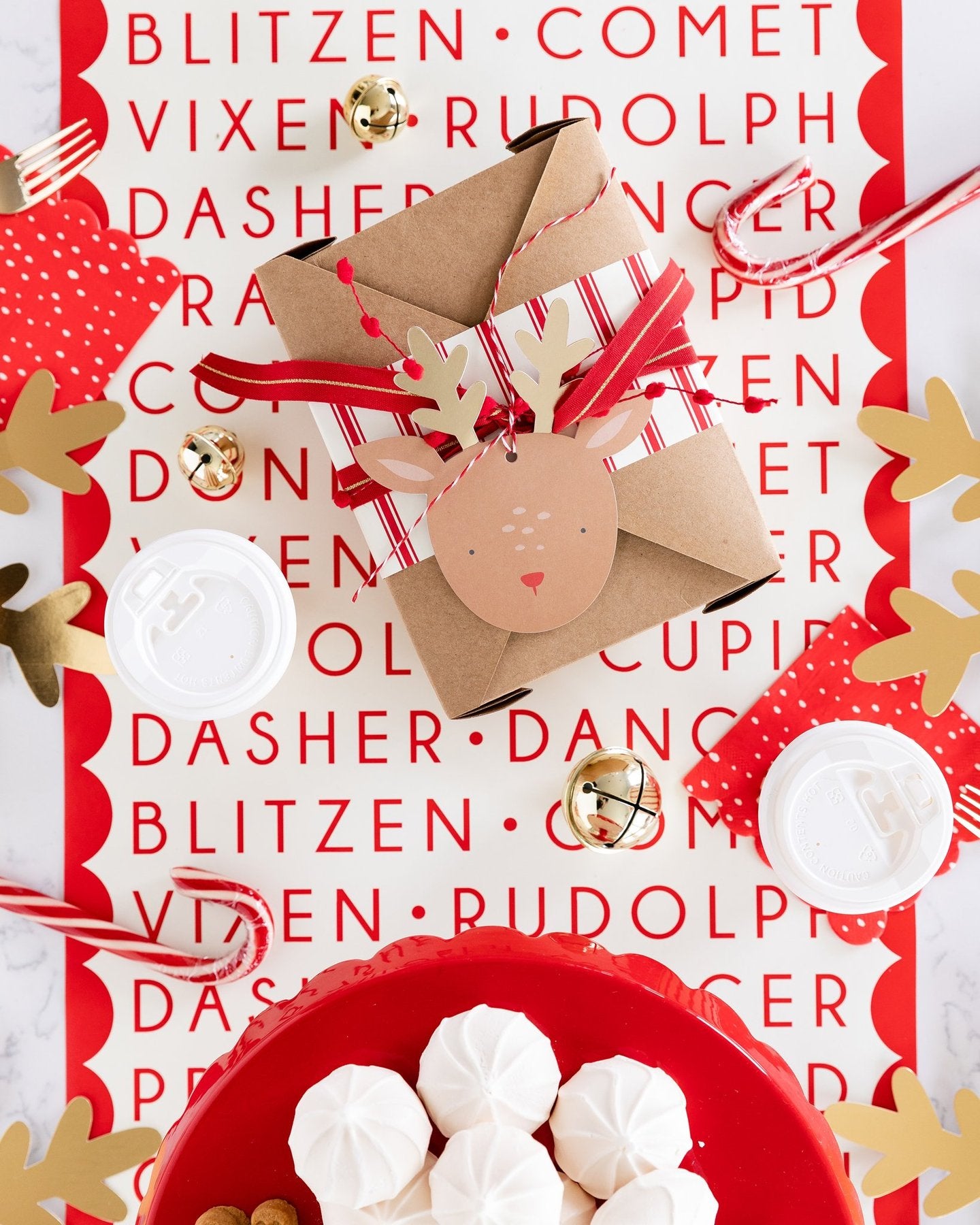 Dear Rudolph Reindeer Oversized Gift Tags