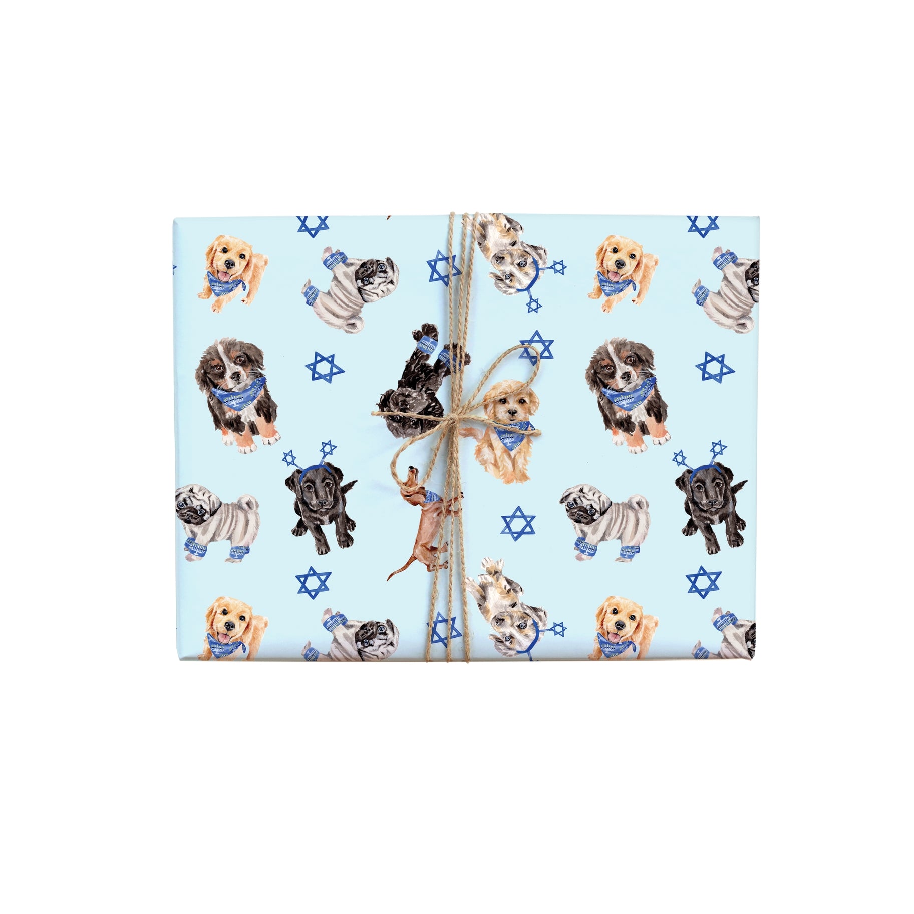 Hanukkah Dog Gift Wrap Roll – Confetti Kate