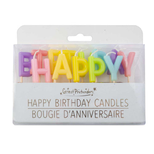 Happy Birthday Rainbow Candles