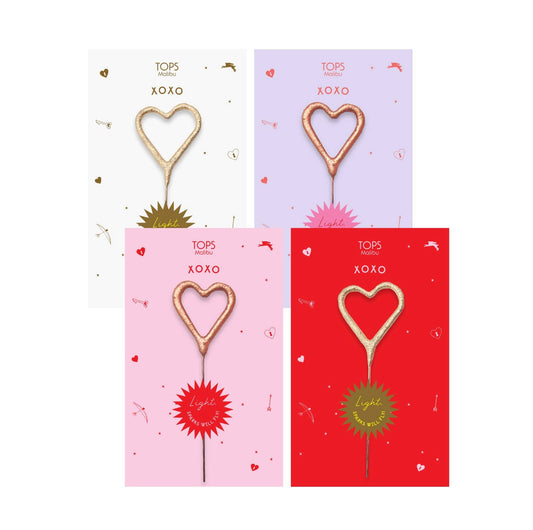 Sparkler Card XO Gold and Rose Gold 4"