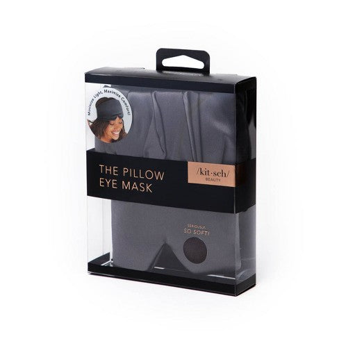 Satin Pillow Eye Mask - Black