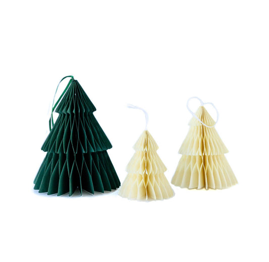 Botanical 3D Green/Cream Trees