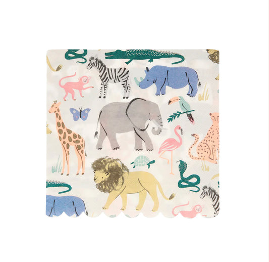 Safari Animal Large Napkins