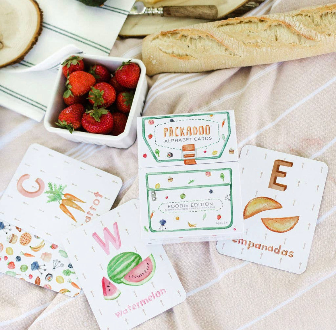Foodie Themed ABC Flashcards - Packadoo