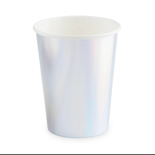 Iridescent cups set of 8