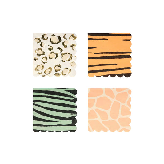 Safari Animal Small Napkins