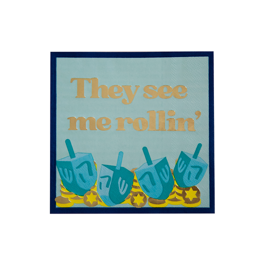 "They See Me Rollin'" Cocktail Napkins