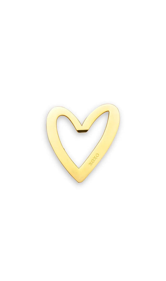 Gold Heart With XO Bottle Opener Favor