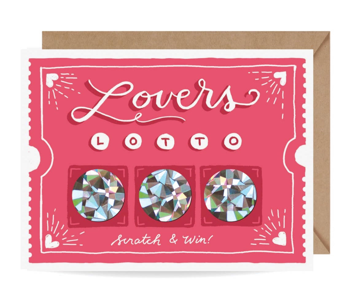 Lover's Lotto Scratch-off Card