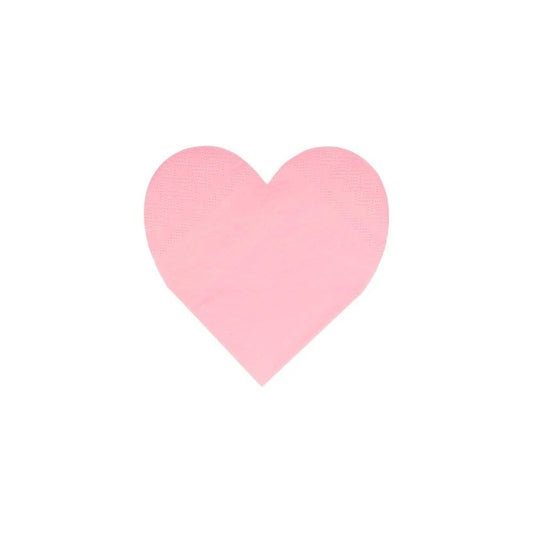 Pink Tone Small Heart Napkins (set of 20)