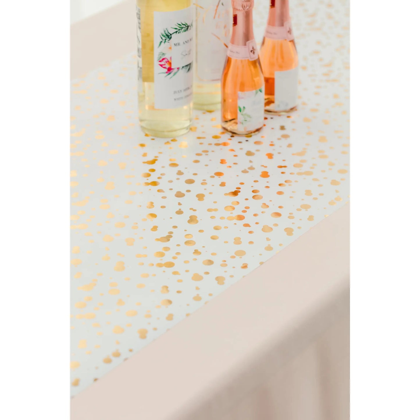Gold Confetti Paper Table Runner