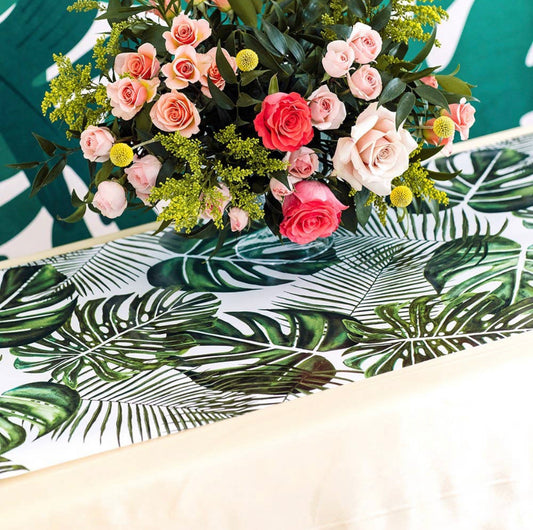 Monstera Leaf table runner