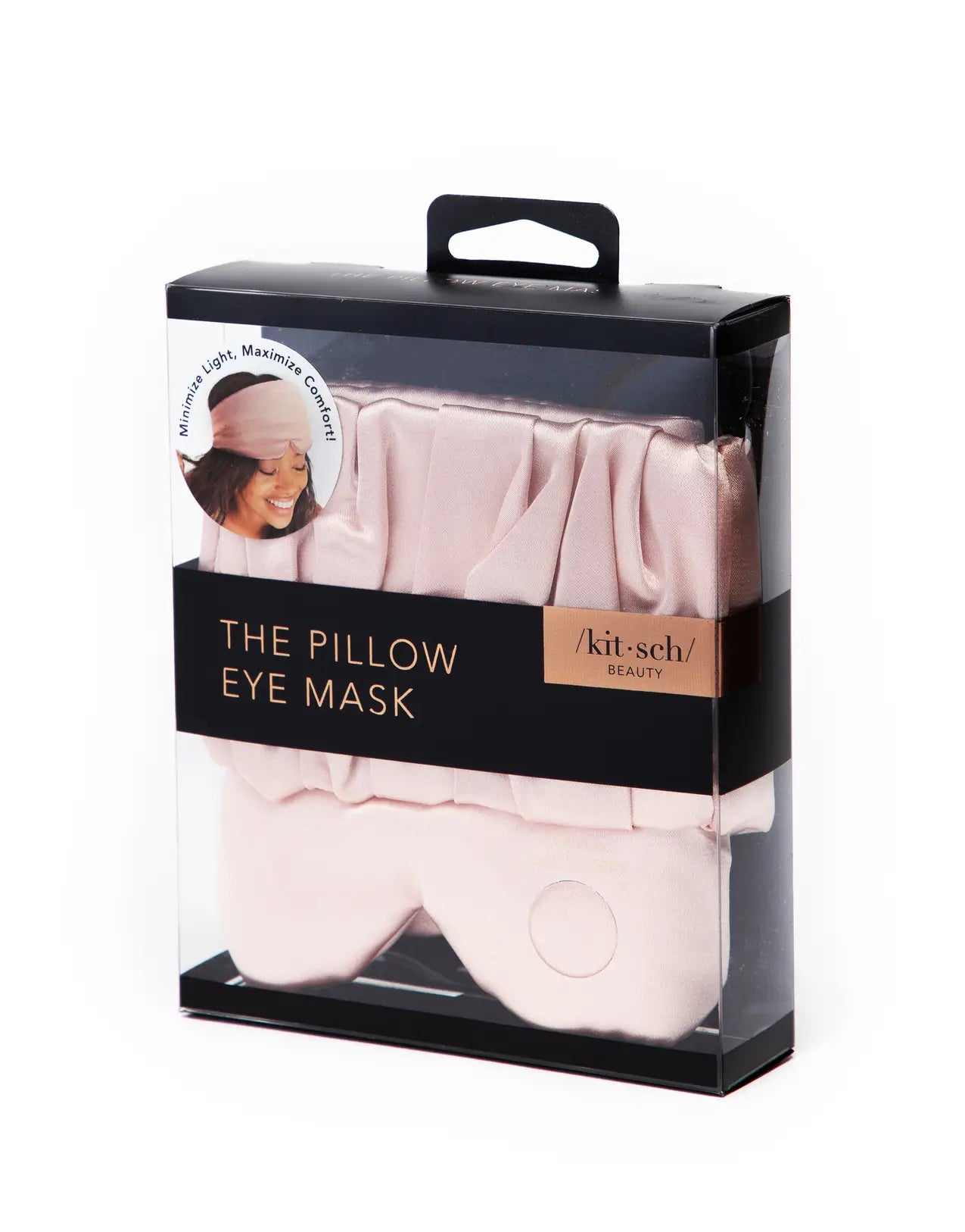 Satin Pillow Eye Mask - Blush