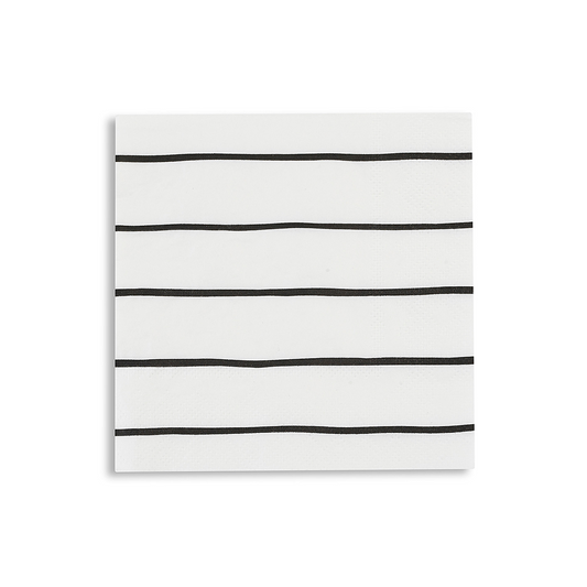 Ink Frenchie Striped Petite Napkins