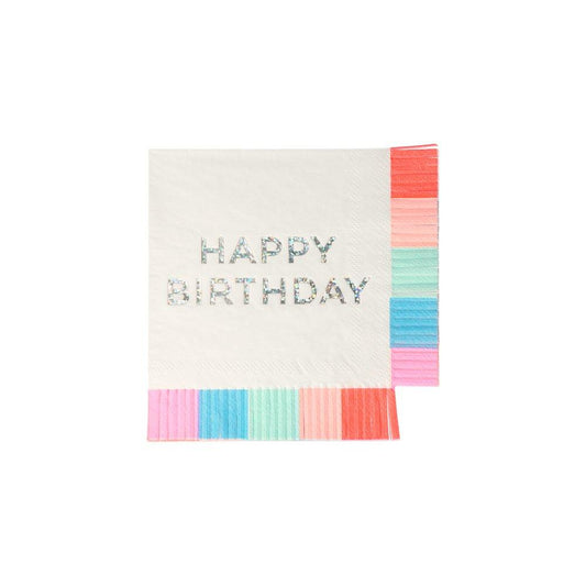 Birthday Fringe Small Napkins