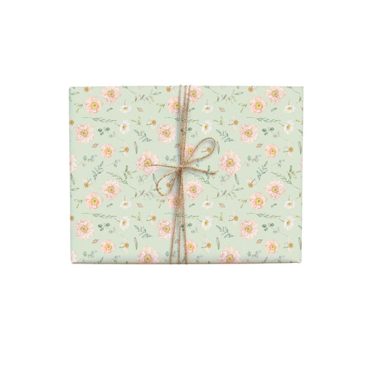 Fresh Poppies Gift Wrap Roll