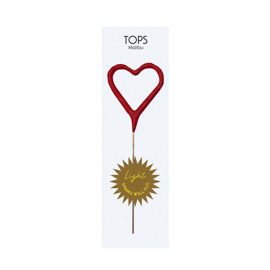 Mini Red Heart Sparkler 4" I