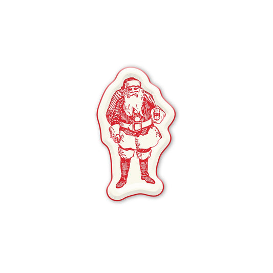 Santa Shaped Believe Plate