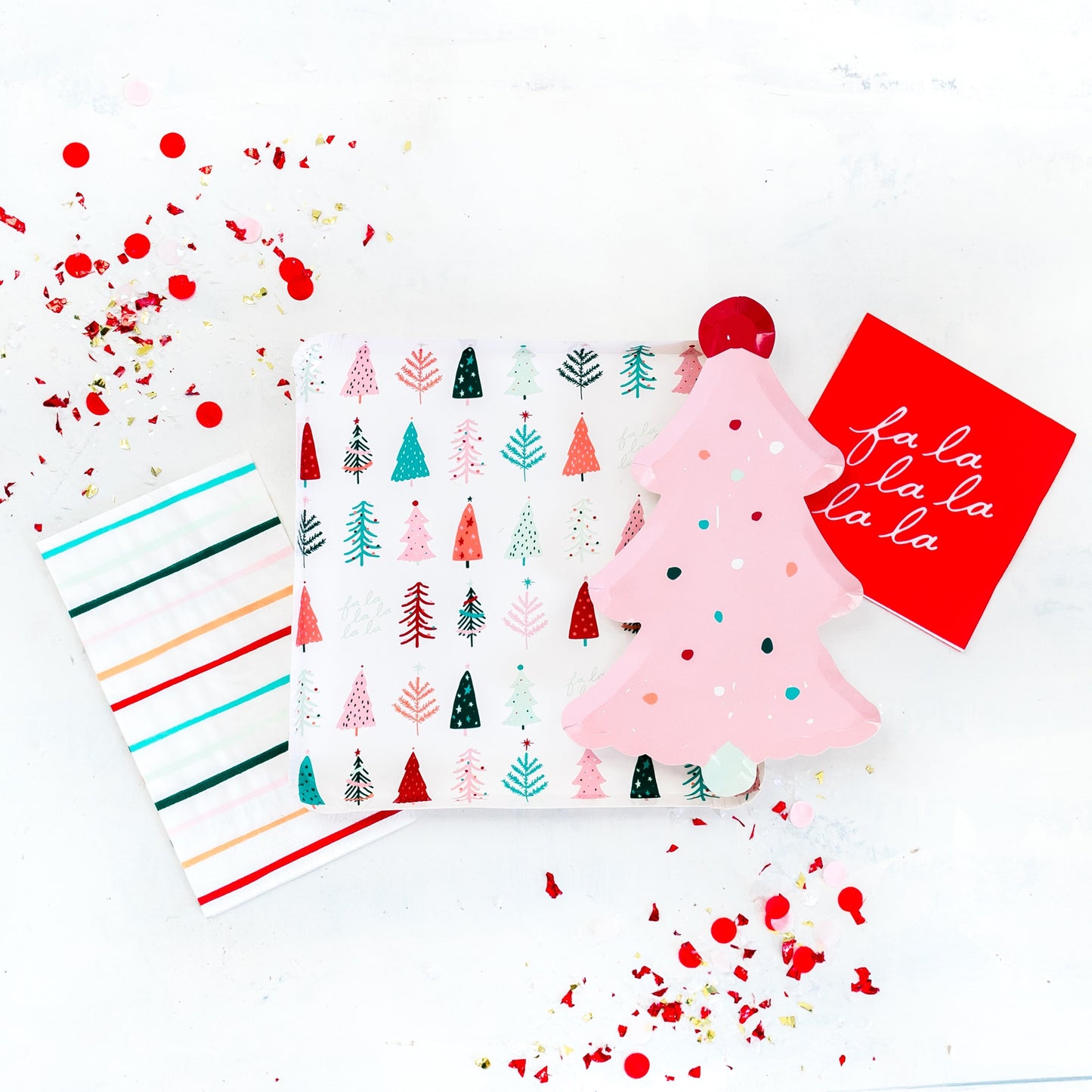 Oui Party Christmas Frosting Tree Plate