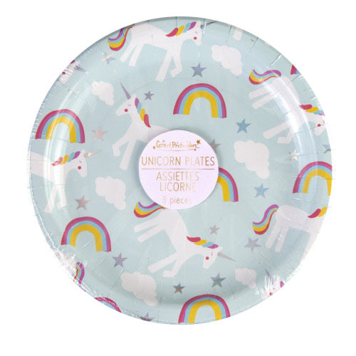 Unicorn Party Plates 7"